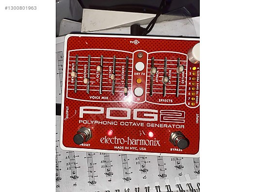 Electro-Harmonix POG2 Polyphonic Octave Generator - Efekt Pedalı