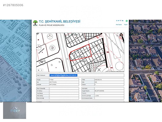 ROXY GROUP'TAN AKTOPRAK'TA PLAZA YAPIMINA UYGUN TİCARİ ARSA!!! #1267805006