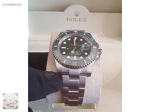Rolex SUBMARINER 41MM HULK SERAM K BEZEL CEL K FULL SET ETA sahibinden da 1209805252
