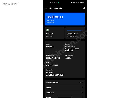 İkinci El ve Sıfır Alışveriş / Cep Telefonu & Aksesuar / Cep Telefonu / Realme / GT 2