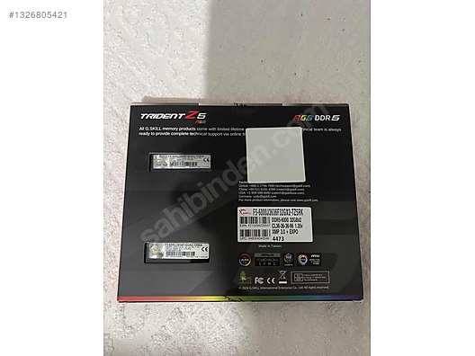 Gskill Z5 Trident 16GBx2 CL32 DDR5 RAM sahibinden.comda - 1326805421
