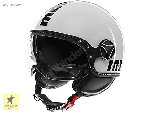MOMO DESIGN FGTR EVO JET MONO WHITE / QUARTZ BLACK - Yarım Kapalı