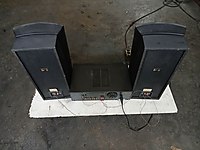 technics radyolu amfi 2x100wat kolonlar 200wat