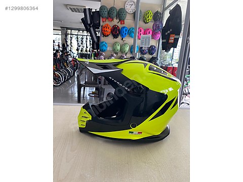 SWAY SW 618 KIDS CROSS (STARDUST YELLOW BLACK) FULL FACE KASK