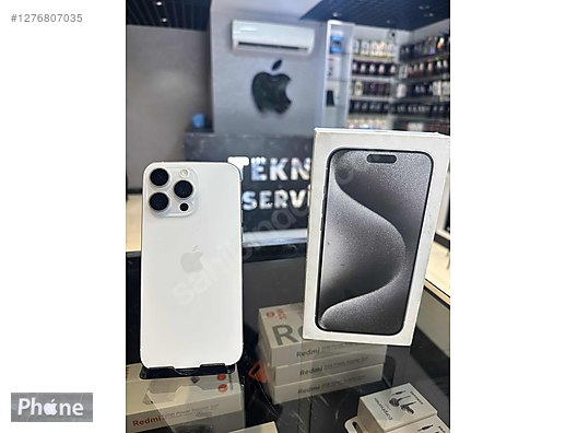 Resim Apple iPhone 15 Pro Max İkinci El TR | 256 GB | Beyaz İkinci El 15 PRO MAX SİTENİN EN UCUZU 8 AY GARANTİLİ HATASIZ PHONEGSM