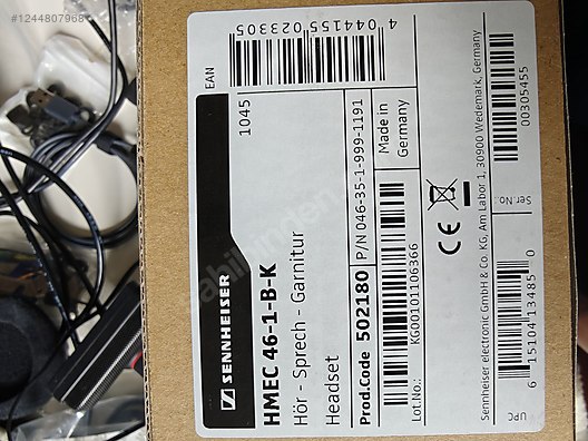 sennheiser HMEC 46 NoiseGard pilot kulaklığı (ANR) sahibinden
