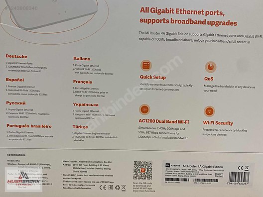 XİAOMİ GİGABİT EDİTİON ROUTER - Router ilanları uygun fiyatlarıyla sahibinden.com'da
