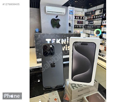 Resim Apple iPhone 15 Pro Max İkinci El TR | 256 GB | Siyah İkinci El 15 PRO MAX 256 GB 10 AY GARANTİLİ NOKTA HATASIZ PHONEGSM
