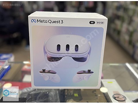 Meta Quest 3 512 GB SIFIR - Takas Olur - ÜCRETSİZ KURYE