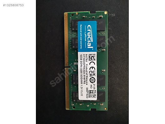 2 Adet Crucial 16GB DDR4 3200 SODIMM Ram sahibinden.comda - 1325808753