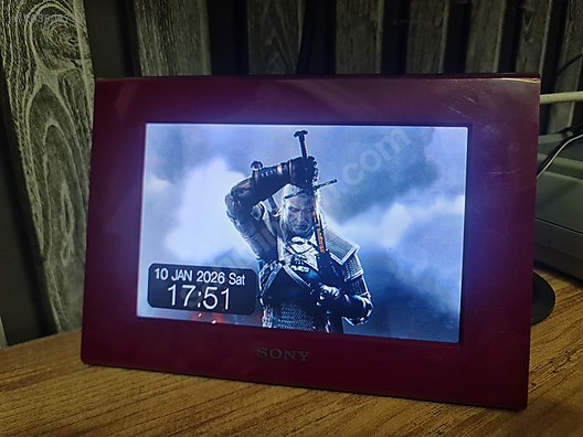 sony DPF-C70E dijital fotoğraf çerçevesi resim albüm 7 inç on
