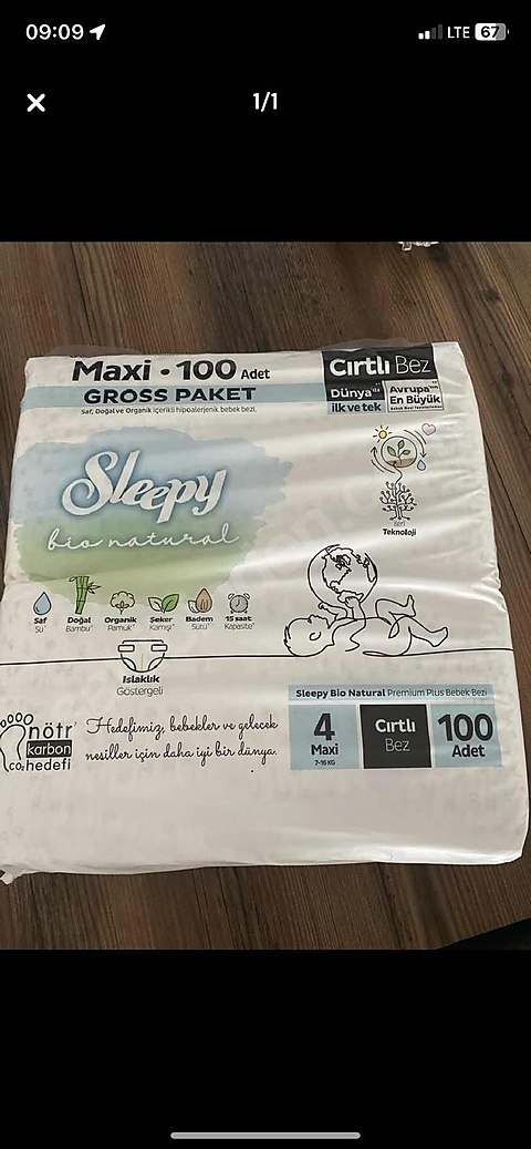 Sleppy 4 maxi bebek bezi