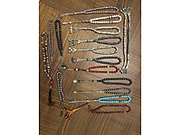 Tesbih koleksiyonu ve Antika köstekli saat