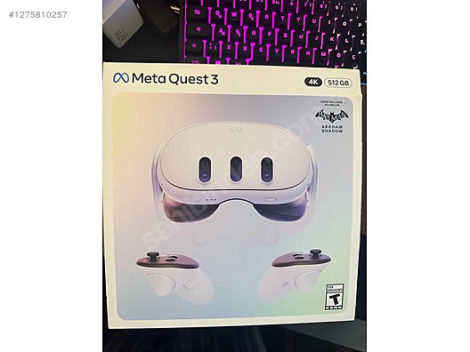  Quest 3 4K 512GB コントローラー付き QUEST 3 4K SIFIR 512 GB VR SET HEDİYELİ sahibinden.comda - 1275810257