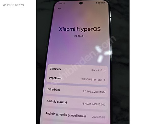 İkinci El ve Sıfır Alışveriş / Cep Telefonu & Aksesuar / Cep Telefonu / Xiaomi / 15