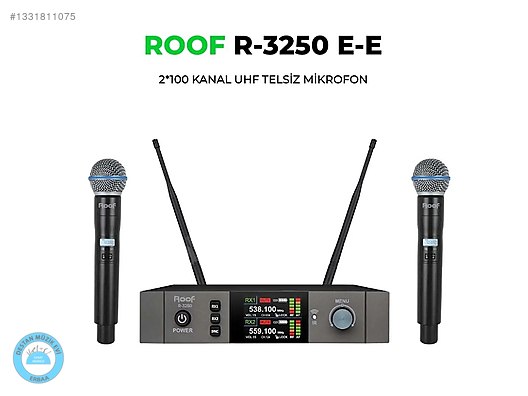 ROOF R-3250 ÇİFT EL TELSİZ MİKROFON on sahibinden.com - 1331811075