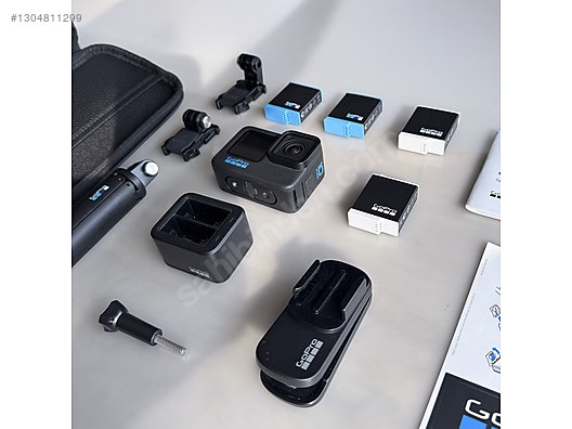 Gopro Hero 10 Black Combo kit + Aksesuarlar (SD kart yok