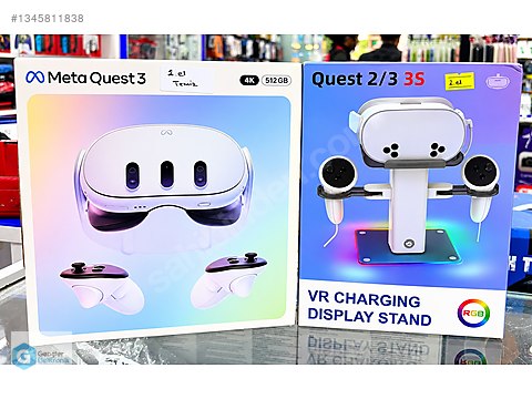 Meta Quest 3 512 GB - Şarj Standı - Takas - ÜCRETSİZ KURYE
