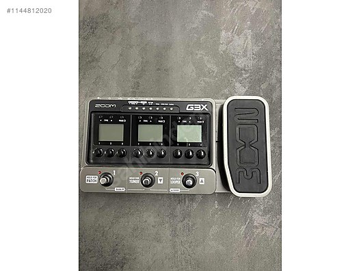 Zoom g3x prof sahne pedal sahne sesleri ile birlikte at