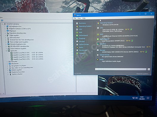 Masaüstü Bilgisayar - Anakart Intel DH55PJ 1156 Anakart+i5-655K+Fan Anakart Anakart