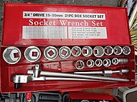 Ağır lokma takımı 19-50 mm 21 parça 3/4