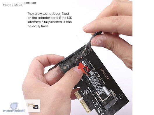 SUPAGEEK M.2 PCIe SSD PCIe Express 3.0 x4 Adapterkarte - Alışveriş :: Sıfır, İkinci El Ürünlerle sahibinden.com'da