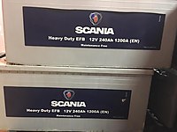 240 amper efb Star stoplu aküler