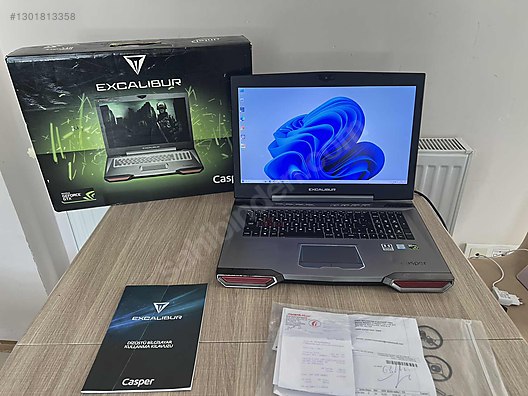 Casper / Excalibur g850 17.3 inç, İ7 7700hq cpu, 16 ram 1 tb ssd