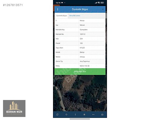 YEŞİLLİKLER İÇİNDE SATILIK BAHÇE. #1267813571