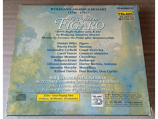 Mozart - Le Nozze di Figaro / Mackerras (3 CD) - Müzik CD leri