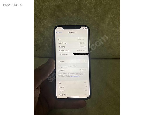 Apple / iPhone X / İPHONE X 64 TR FACE ID PASİF AÇIKLAMA BAKIN