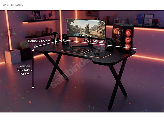 Profesyonel Gaming Oyuncu Masası 70*140 Son 2 Adet - Oyuncu Masası