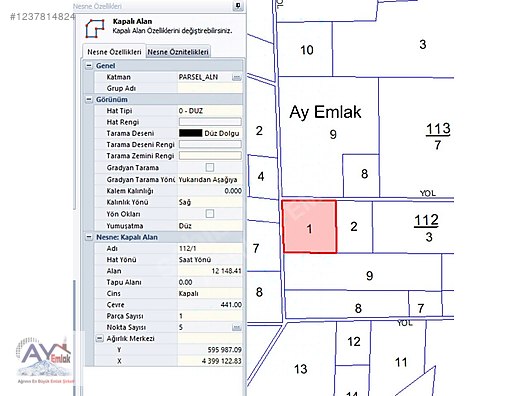 VİLLA KENTTE AY KONAKLARININ YAKINLARINDA 12148 M2 SATILIK TARLA #1237814824