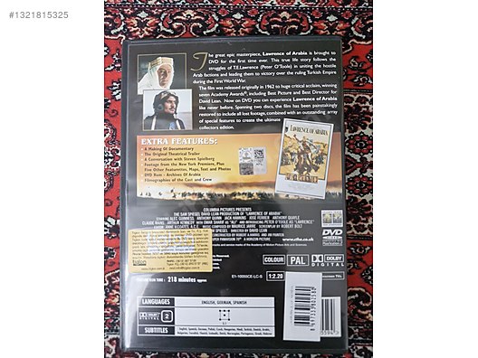 LAWRENCE OF ARABİA 2 DİSKLİ ÖZEL SÜRÜM - Yabancı DVD Filmler
