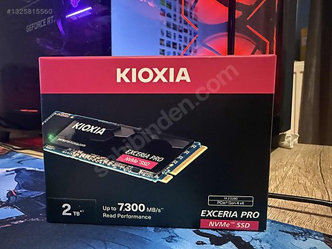 KIOXIA Exceria PRO 2TB NVMe Gen4 SSD Sıfır , Garantili sahibinden