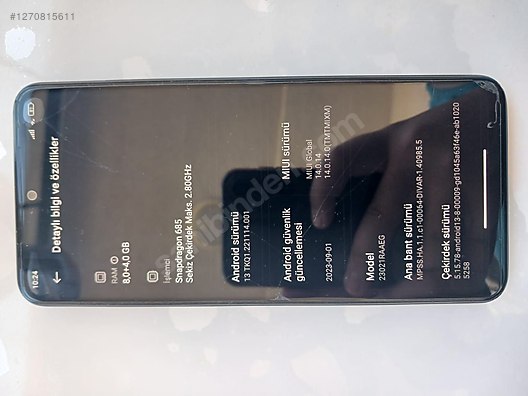 İkinci El ve Sıfır Alışveriş / Cep Telefonu & Aksesuar / Cep Telefonu / Xiaomi / Redmi Note 12