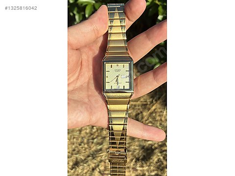 Citizen / Sandık Çıkması Kusursuz Altın Kaplama Vintage Tank