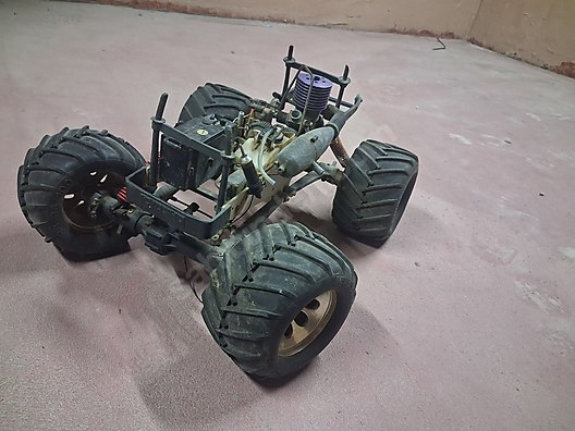 ホビーラジコン Kyosho nitro Kyosho Nitro (Yakıtlı) Monster Truck Şasi -yed.parça Restorasyon