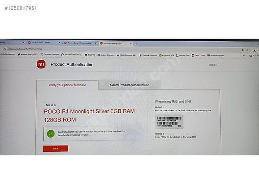 İkinci El ve Sıfır Alışveriş / Cep Telefonu & Aksesuar / Cep Telefonu / Xiaomi / Poco F4