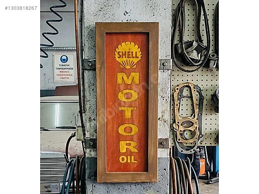 Ahşap retro shell vintage tabela sahibinden.comda - 1303818267