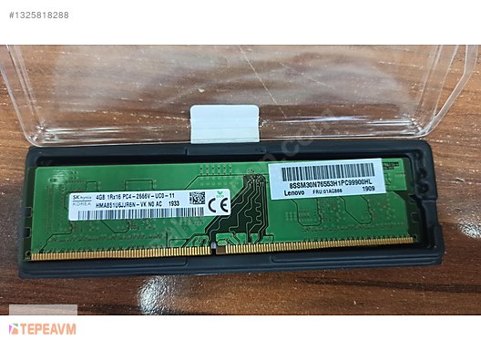 SK HYNİX 4 GB PC4- 21300/2666 MHZ LENOVO RAM sahibinden.comda