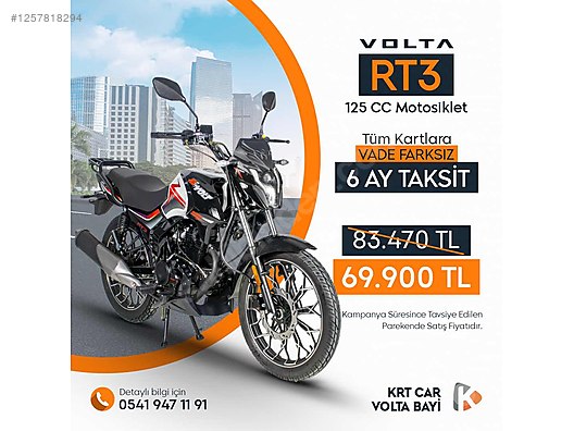 Volta revolt rt3 125 cc 2025 model kartta 6 taksit #1257818294