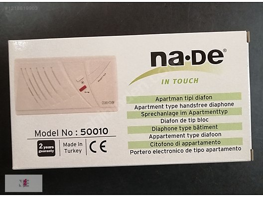 NADE 50010 Daire diafonu - Diyafon & Zil ve Yapı Malzemeleri sahibinden.com'da