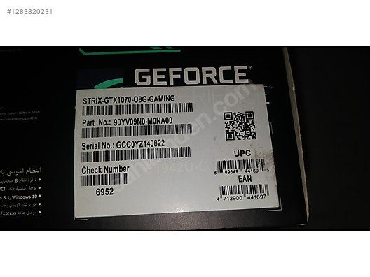 Used & Brand New Items / Computers / Desktops / Desktop Components / Graphics Cards