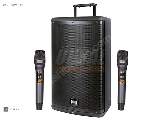 WÖLLER W-1540DSP 15inç 400W ÇİFT EL TELSİZLİ TAŞINABİLİR HOPARLÖ