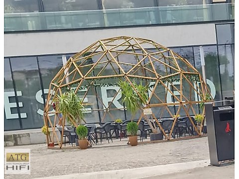 KÜRE ÇADIR BUNGALO ATG METAL TASARIMDAN JEODEZIK DOME at