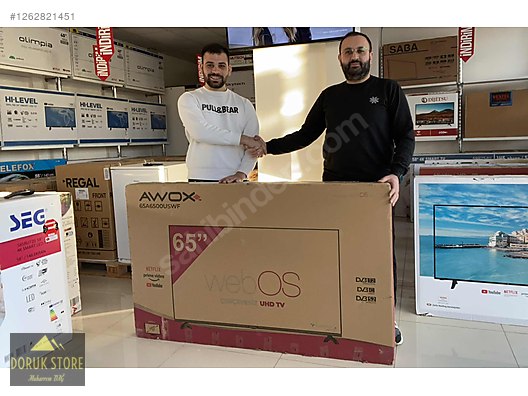 液晶テレビ İZMİR İÇİ TESLİM) AWOX 165 EKRAN AKILLI TV SIFIR GARANTİLİ - Sıfır