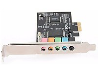 Pci-E Ses Kartı Audio 5.1 Kanal PCI Express Masaüstü PC Desktop #1235821464
