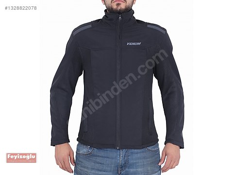 Venom Jaws Air Yazlık Korumalı Softshell Mont (Siyah) - S