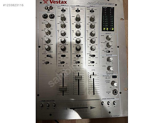 Vestax PCV-275 DJ Mixer 3 Channel Equalizer on sahibinden.com